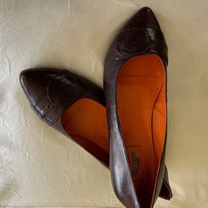 Miz Mooz NEW Brown Leather Flats Enigma